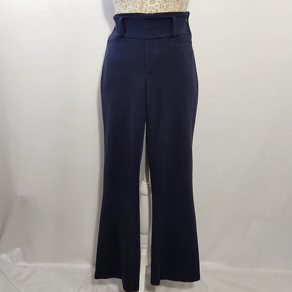 Fishers Finery Women's Ponte Knit Pull-on Boot Leg Work Pant Navy Size SP Career - Picture 2 of 14